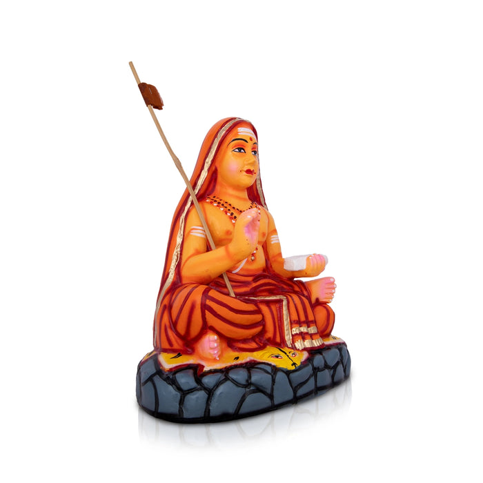 Adi Shankaracharya Paper Mache Golu Bommai - 13 x 11 Inches | Giri Golu Doll/ Navaratri Golu Bomma/Gombe/Bommai