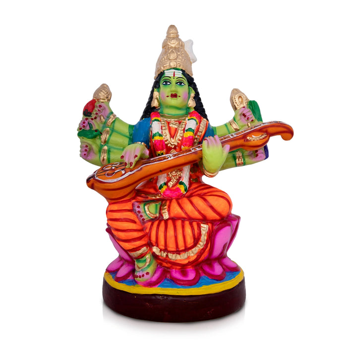 Raja Shyamala Devi Paper Mache Golu Bommai - 14 x 10 Inches | Giri Golu Doll/ Navaratri Golu Bomma/Gombe/Bommai