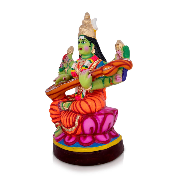 Raja Shyamala Devi Paper Mache Golu Bommai - 14 x 10 Inches | Giri Golu Doll/ Navaratri Golu Bomma/Gombe/Bommai