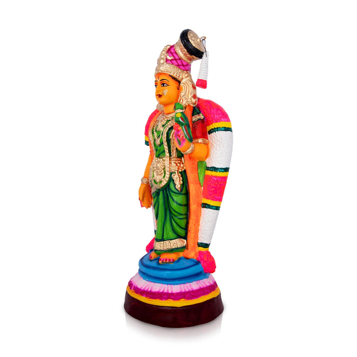 Andal Paper Mache Golu Bommai - 17 x 6 Inches | Giri Golu Doll/ Navaratri Golu Bomma/Gombe/Bommai