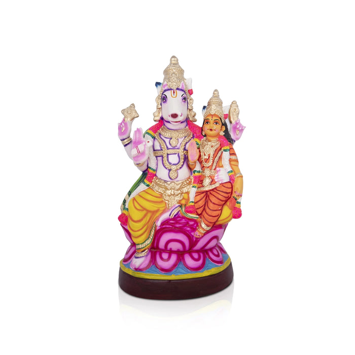 Lakshmi Hayagreevar Paper Mache Golu Bommai - 22 x 11 Inches | Giri Golu Doll/ Navaratri Golu Bomma/Gombe/Bommai