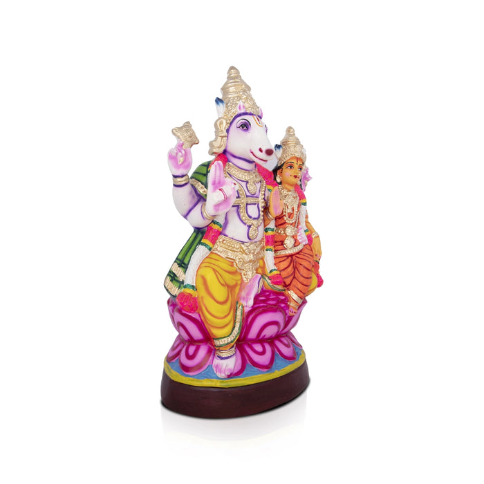 Lakshmi Hayagreevar Paper Mache Golu Bommai - 22 x 11 Inches | Giri Golu Doll/ Navaratri Golu Bomma/Gombe/Bommai