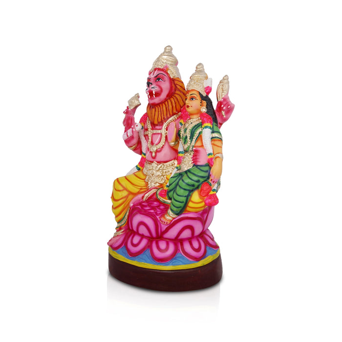 Lakshmi Narasimhar Paper Mache Golu Bommai - 22 x 11 Inches | Giri Golu Doll/ Navaratri Golu Bomma/Gombe/Bommai