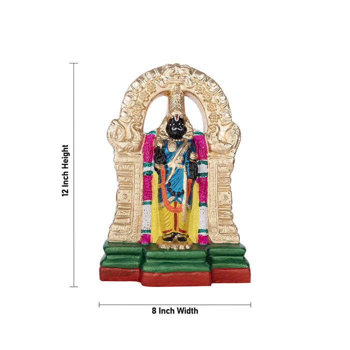 Parthasarathy Perumal Thayar Clay Golu Bommai Set - 12 X 8 Inches | Navaratri Golu Gombe/ Giri Golu Doll