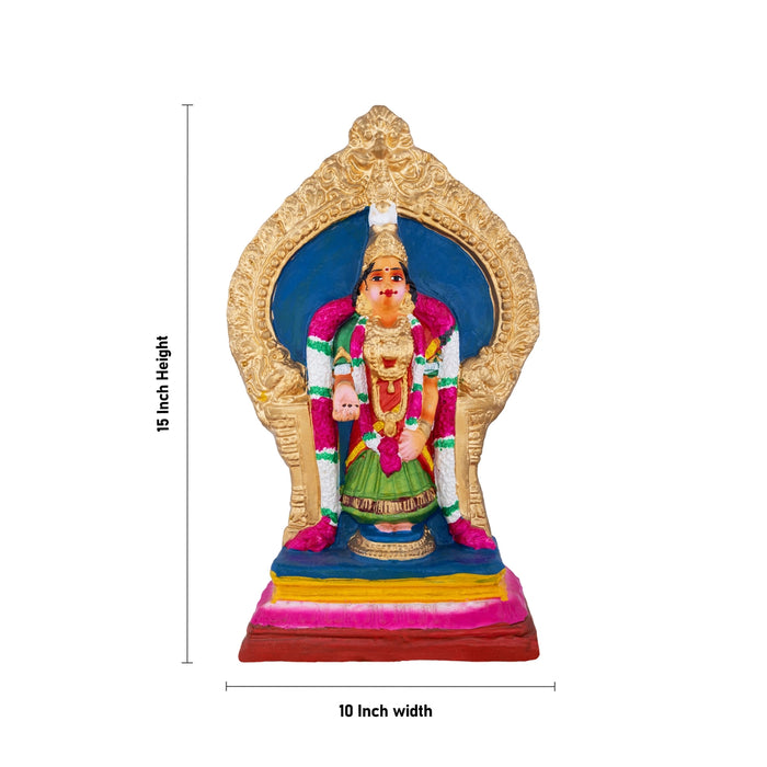 Kanyakumari Clay Golu Bommai - 15 x 10 Inches | Giri Golu Doll/ Navaratri Golu Bomma/ Bommalu