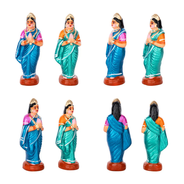 Putrakameshti Yagam Clay Golu Bommai Set- 11 X 6.5 Inches | Navaratri Golu Gombe/ Giri Golu Doll/Navratri Decor