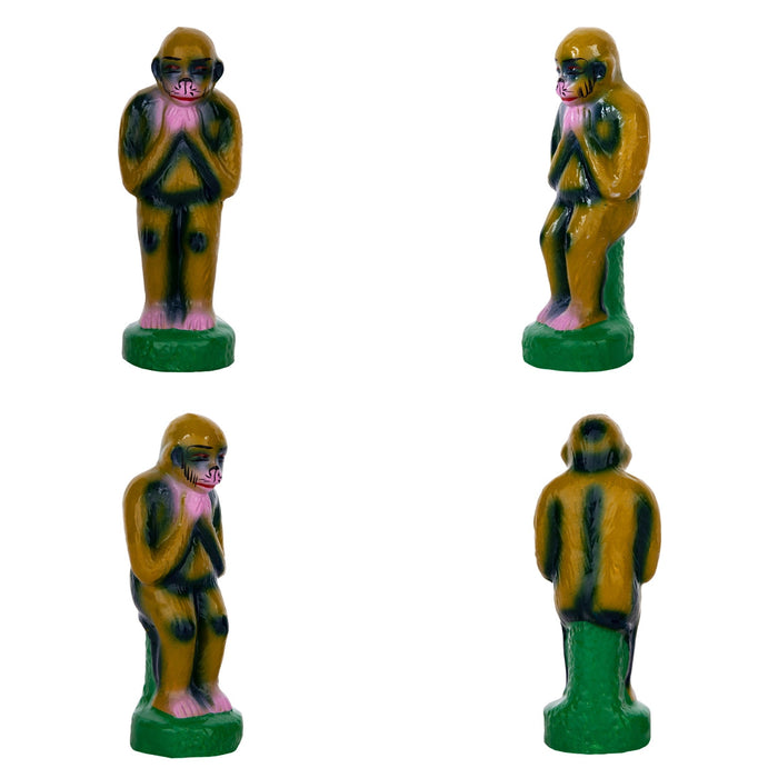 Lion King Story Clay Golu Bommai Set - 6.5 X 3 Inches | Giri Golu Doll/ Navaratri Gombe/ Navratri Decor