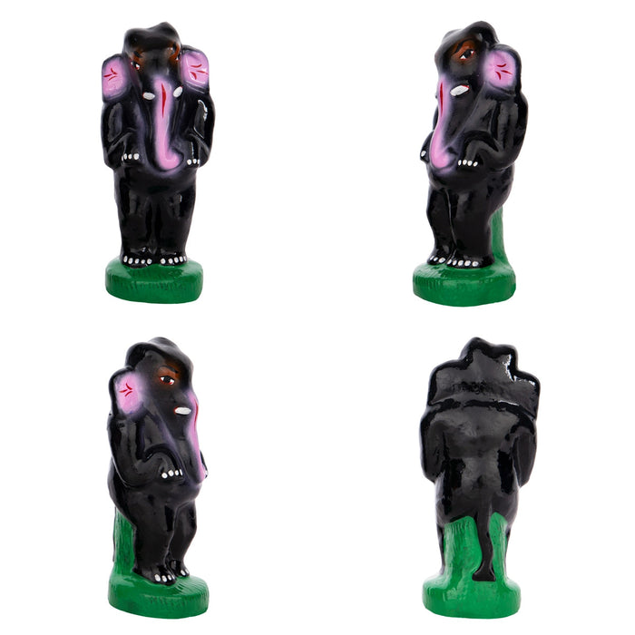 Lion King Story Clay Golu Bommai Set - 6.5 X 3 Inches | Giri Golu Doll/ Navaratri Gombe/ Navratri Decor