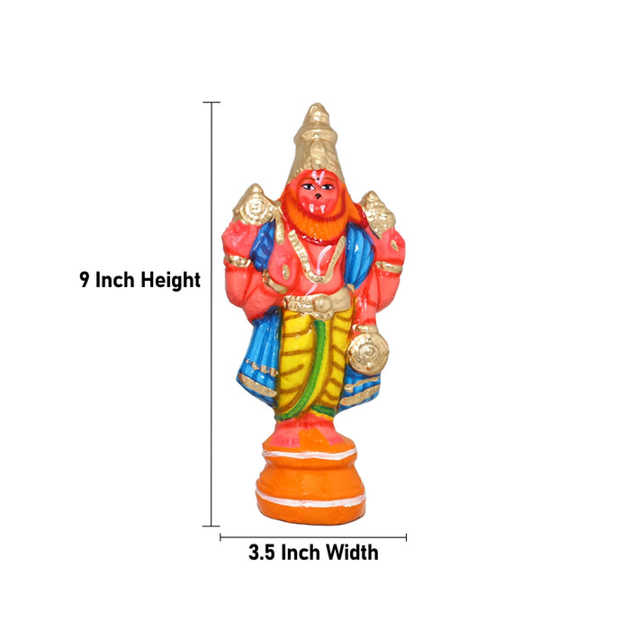 Dasavatharam Clay Golu Bommai Set - 9 x 3.5 Inches | Giri Golu Doll/ Navaratri Golu Bomma/ Gombe/ Bommai