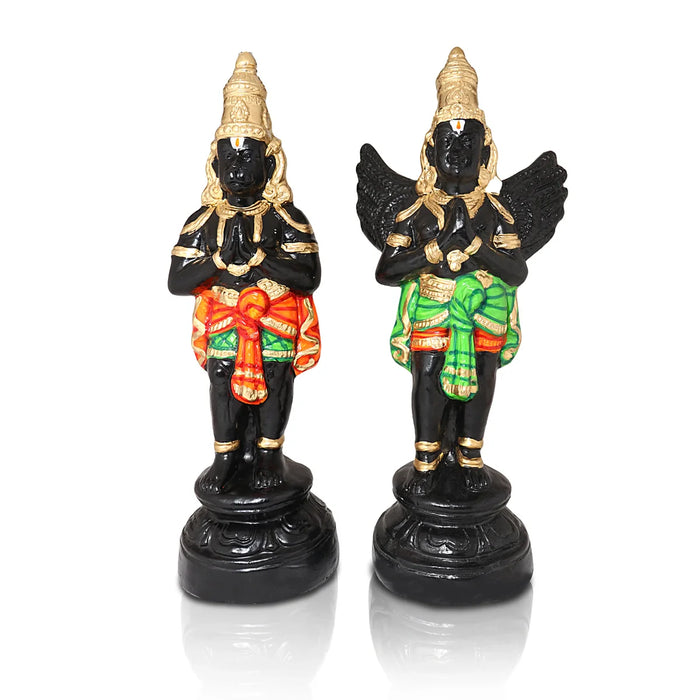 Garudan & Hanuman Paper Mache Golu Bommai Pair - 16 Inches | Giri Golu Doll/ Navaratri Golu Bomma/Gombe/Bommai