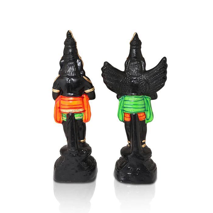 Garudan & Hanuman Paper Mache Golu Bommai Pair - 16 Inches | Giri Golu Doll/ Navaratri Golu Bomma/Gombe/Bommai