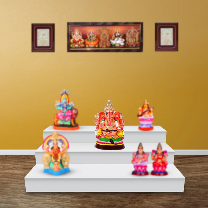 Vinayaga Paper Mache Golu Bommai - 15 Inches | Giri Golu Doll/ Navaratri Golu Bomma/Gombe/Bommai