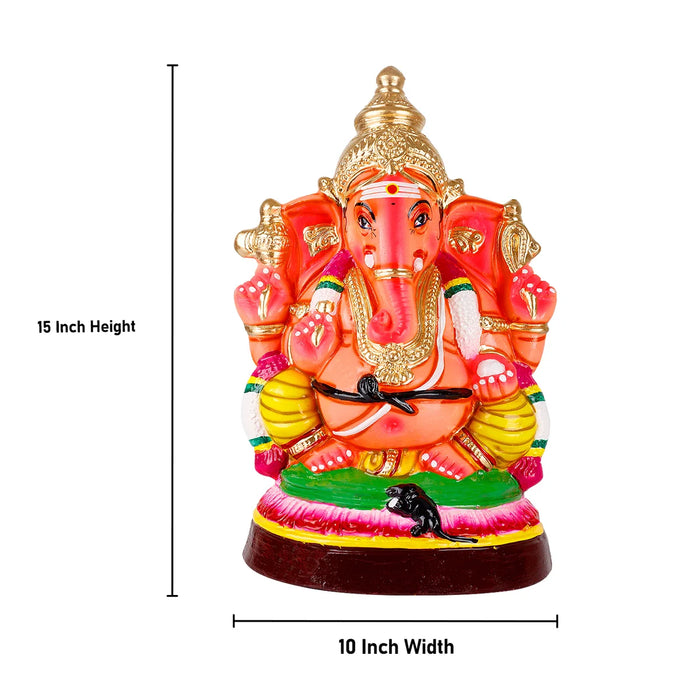 Vinayaga Paper Mache Golu Bommai - 15 Inches | Giri Golu Doll/ Navaratri Golu Bomma/Gombe/Bommai