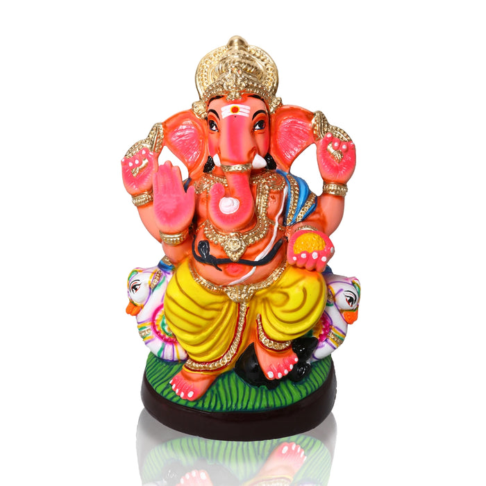 Annam Vinayagar Paper Mache Golu Bommai - 27 x 18 Inches | Giri Golu Doll/ Navaratri Golu Bomma/Gombe/Bommai