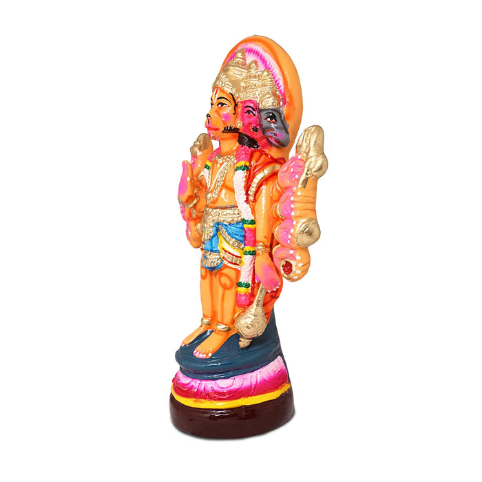 Panchamukha Anjaneya Paper Mache Golu Bommai - 14 Inches | Giri Golu Doll/ Navaratri Golu Bomma/Gombe/Bommai