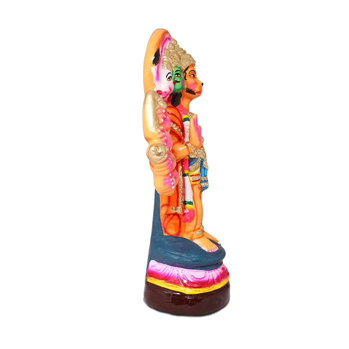 Panchamukha Anjaneya Paper Mache Golu Bommai - 14 Inches | Giri Golu Doll/ Navaratri Golu Bomma/Gombe/Bommai