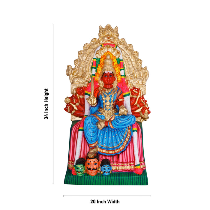 Samayapuram Mariamman Paper Mache Golu Bommai - 34 x 20 Inches | Giri Golu Doll/ Navaratri Golu Bomma/ Bommai/ Gombe