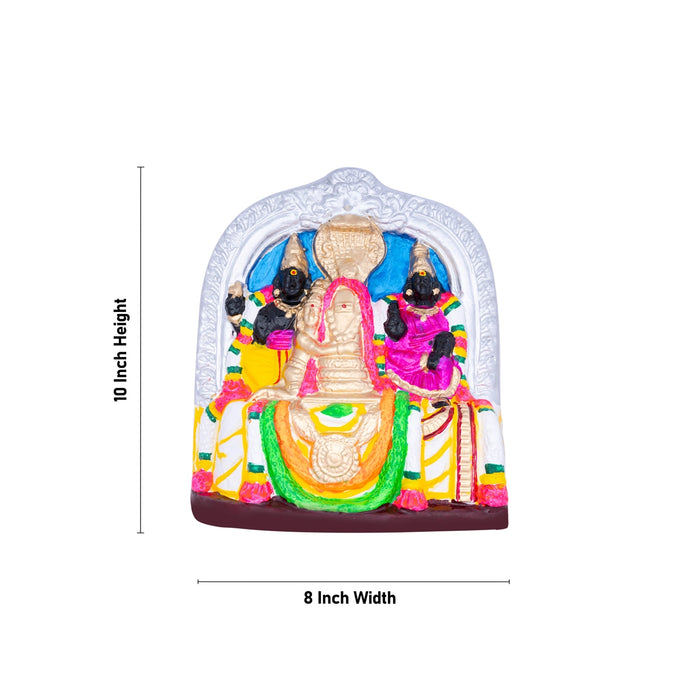 Shiv Pancha Bootha Sthalam Paper Mache Golu Bommai Pair - 10 X 8 Inches | Giri Golu Doll/ Navaratri Gombe
