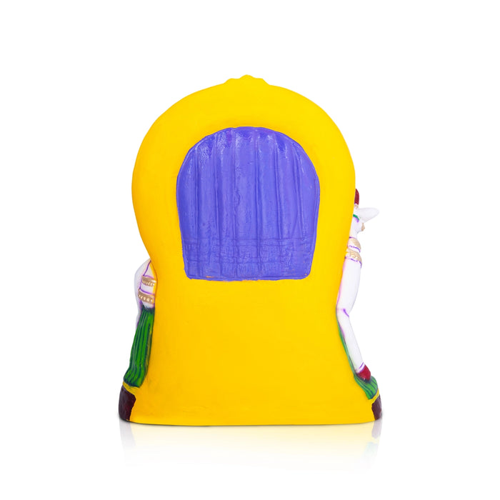 Rishaba Vahanam Paper Mache Golu Bommai - 19 X 15 Inches | Navaratri Golu Gombe/Giri Golu Doll/ Navratri Decor