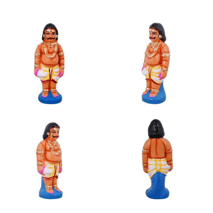 Meenakshi Kalyanam Clay Golu Bommai Set - 10 x 8 Inches | Giri Golu Doll/ Navaratri Golu Bomma/ Gombe/ Bommai