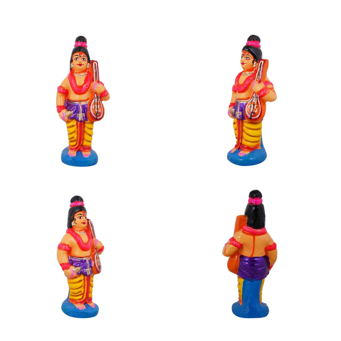 Meenakshi Kalyanam Clay Golu Bommai Set - 10 x 8 Inches | Giri Golu Doll/ Navaratri Golu Bomma/ Gombe/ Bommai