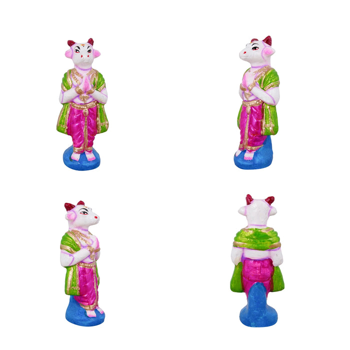 Meenakshi Kalyanam Clay Golu Bommai Set - 10 x 8 Inches | Giri Golu Doll/ Navaratri Golu Bomma/ Gombe/ Bommai