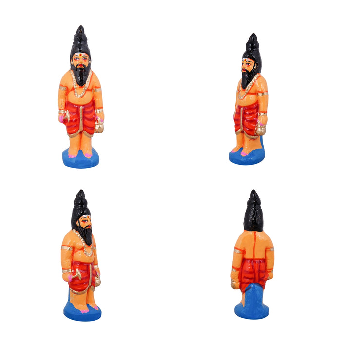 Meenakshi Kalyanam Clay Golu Bommai Set - 10 x 8 Inches | Giri Golu Doll/ Navaratri Golu Bomma/ Gombe/ Bommai