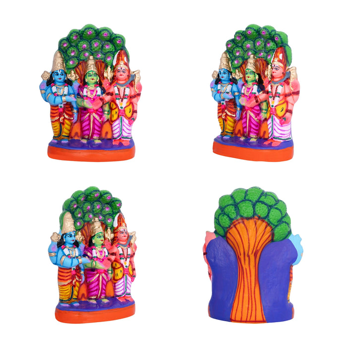 Meenakshi Kalyanam Paper Mache Golu Bommai Set- 11 X 8 Inches | Navaratri Golu Gombe/Giri Golu Doll/Navratri Decor
