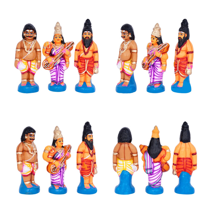 Meenakshi Kalyanam Paper Mache Golu Bommai Set- 11 X 8 Inches | Navaratri Golu Gombe/Giri Golu Doll/Navratri Decor