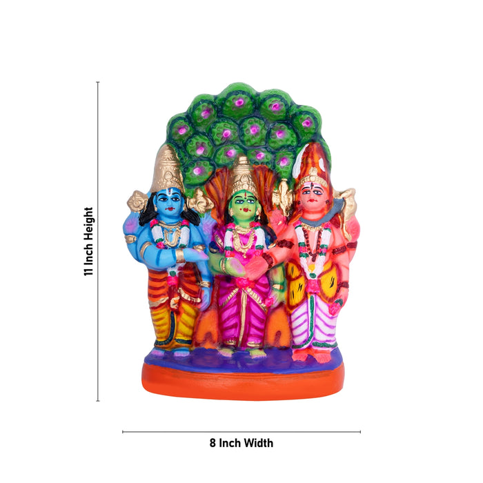 Meenakshi Kalyanam Paper Mache Golu Bommai Set- 11 X 8 Inches | Navaratri Golu Gombe/Giri Golu Doll/Navratri Decor
