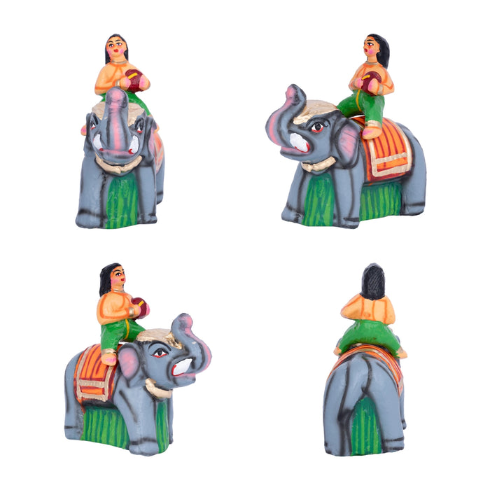 Kumbhakarna Paper Mache Golu Bommai Set - 9 X 17.5 Inches | Navaratri Golu Gombe/Giri Golu Doll/ Navratri Decor