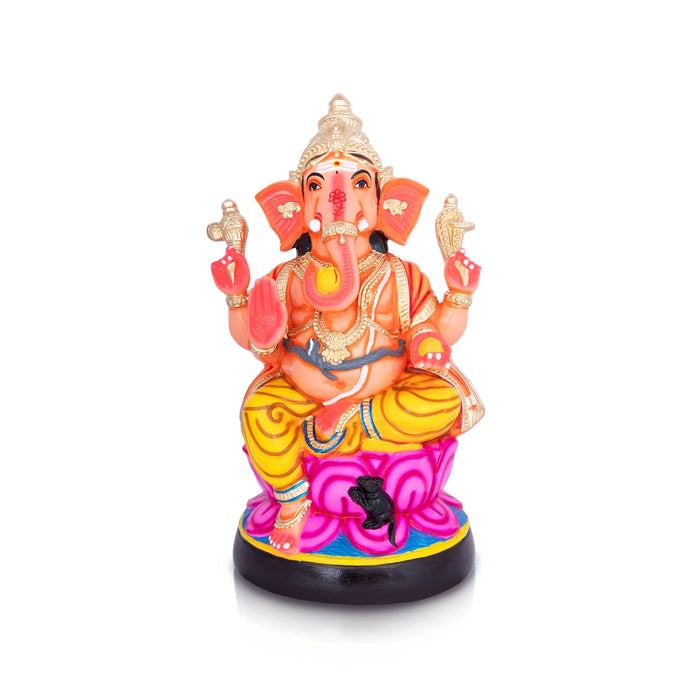 Vinayagar Idol Paper Mache Golu Bommai - 20 X 11 Inches | Navaratri Golu Gombe/ Giri Golu Doll/ Navratri Decor