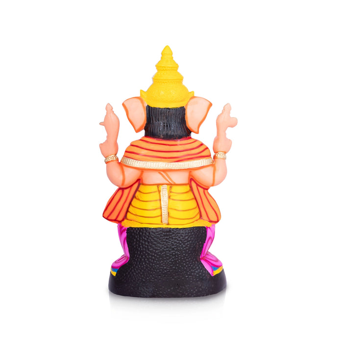 Vinayagar Idol Paper Mache Golu Bommai - 20 X 11 Inches | Navaratri Golu Gombe/ Giri Golu Doll/ Navratri Decor
