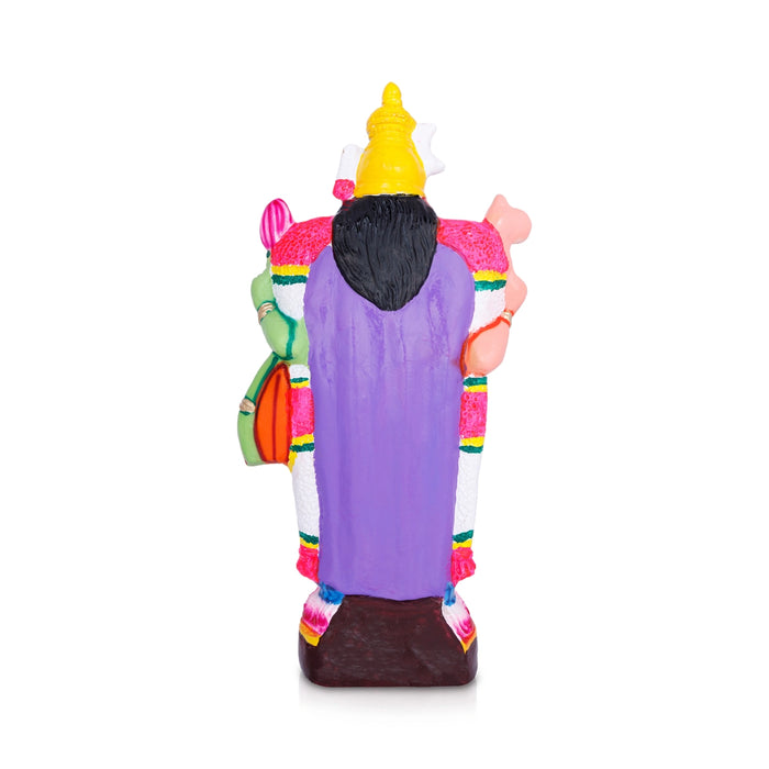 Arthanareeswarar Statue Paper Mache Golu Bommai - 21 X 8 Inches | Navaratri Golu Gombe/ Giri Golu Doll