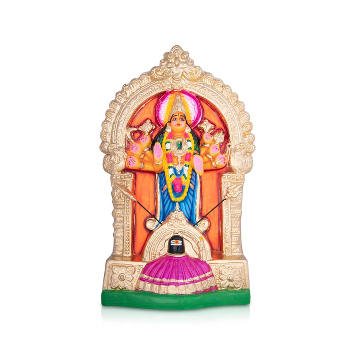 Aadi Shakti Statue Paper Mache Golu Bommai- 20 X 13 Inches | Navaratri Golu Gombe/Giri Golu Doll/Navratri Decor