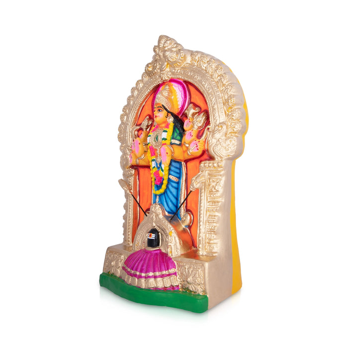Aadi Shakti Statue Paper Mache Golu Bommai- 20 X 13 Inches | Navaratri Golu Gombe/Giri Golu Doll/Navratri Decor