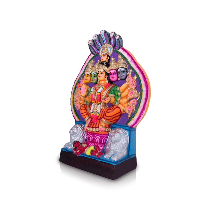 Tripura Bhairavi Paper Mache Golu Bommai- 25 X 17 Inches | Navaratri Golu Gombe/Giri Golu Doll/ Navratri Decor