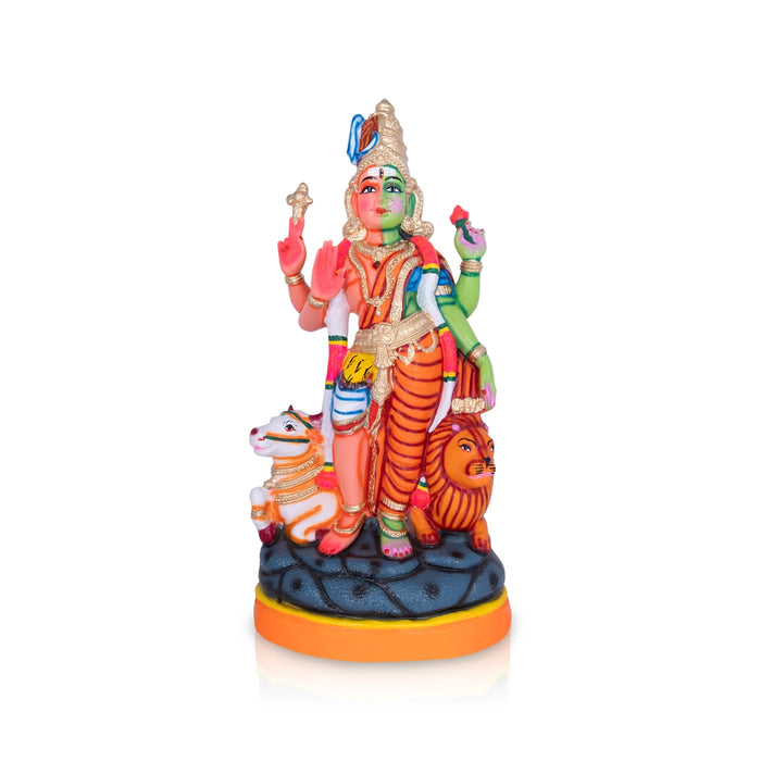 Arthanareeswarar Statue Paper Mache Golu Bommai - 29 X 13 Inches | Navaratri Golu Gombe/ Giri Golu Doll
