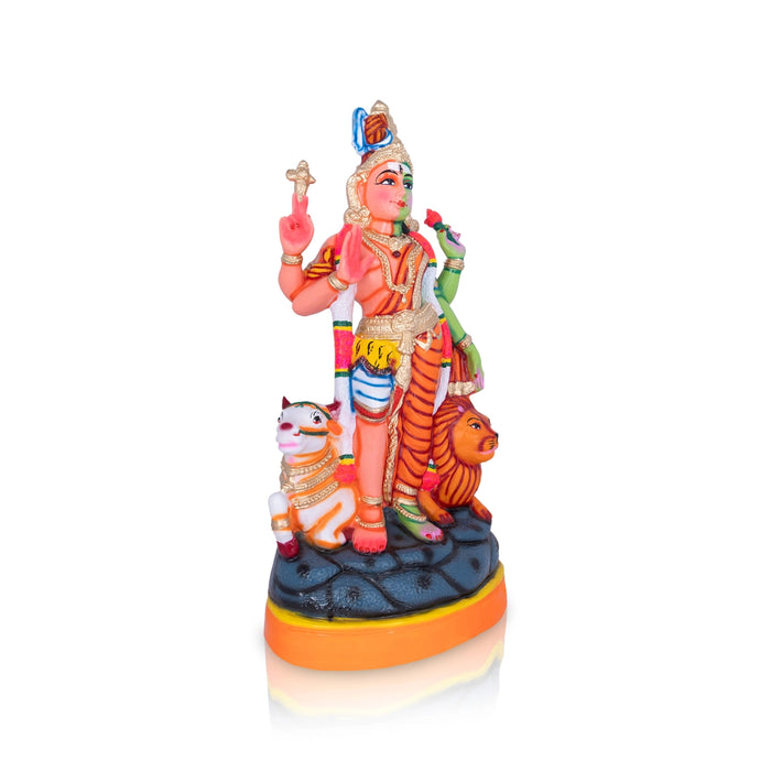 Arthanareeswarar Statue Paper Mache Golu Bommai - 29 X 13 Inches | Navaratri Golu Gombe/ Giri Golu Doll