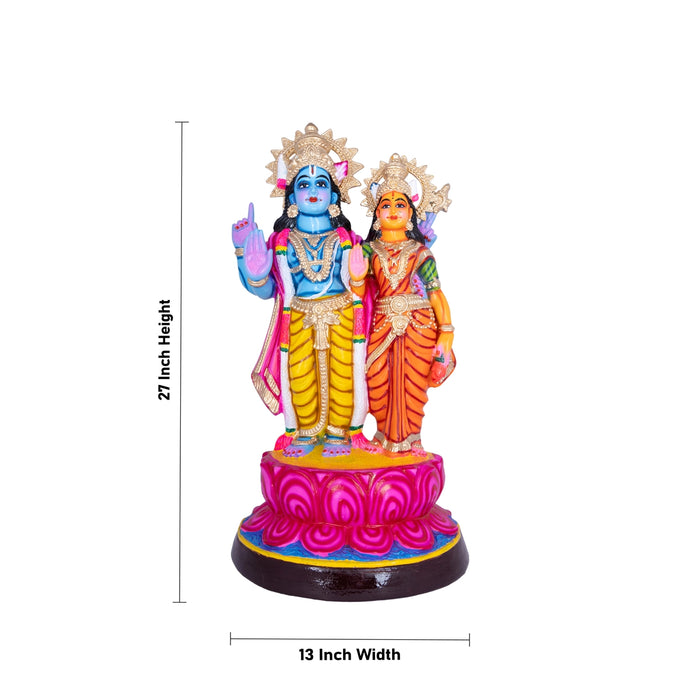 Mummoorthigal Paper Mache Golu Bommai Set- 27 X 13 Inches | Navaratri Golu Gombe/Giri Golu Doll/Navratri Decor