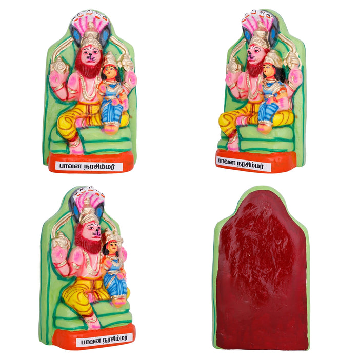 Nava Narasimha Idol Paper Mache Golu Bommai Set- 10 X 6 Inches | Giri Golu Doll/Navaratri Gombe/Navratri Decor