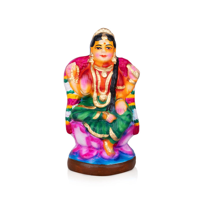 Balambigai Clay Golu Bommai - 6 x 3 Inches | Giri Golu Doll/ Navaratri Kolu Bomma/ Gombe