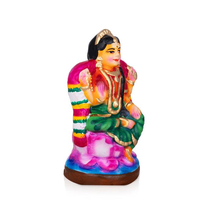 Balambigai Clay Golu Bommai - 6 x 3 Inches | Giri Golu Doll/ Navaratri Kolu Bomma/ Gombe