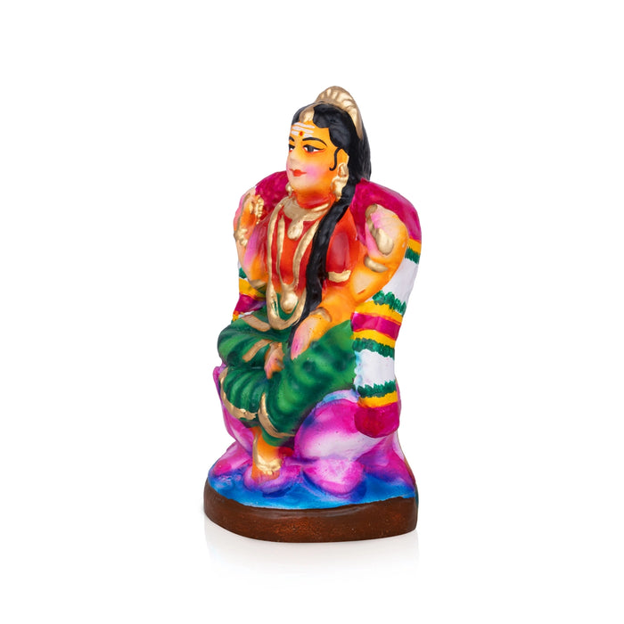 Balambigai Clay Golu Bommai - 6 x 3 Inches | Giri Golu Doll/ Navaratri Kolu Bomma/ Gombe