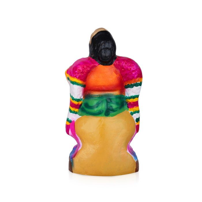Balambigai Clay Golu Bommai - 6 x 3 Inches | Giri Golu Doll/ Navaratri Kolu Bomma/ Gombe