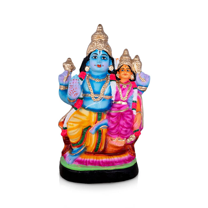 Lakshmi Narayanan Paper Mache Golu Bommai - 12 x 8.5 Inches | Giri Golu Doll/ Navaratri Golu Bomma/Gombe/Bommai