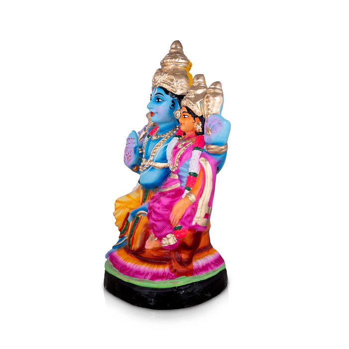 Lakshmi Narayanan Paper Mache Golu Bommai - 12 x 8.5 Inches | Giri Golu Doll/ Navaratri Golu Bomma/Gombe/Bommai