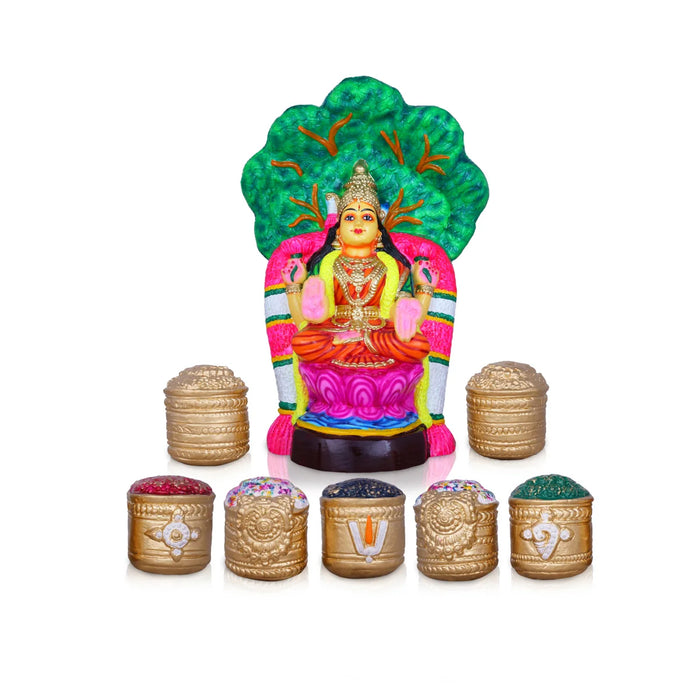 Vaibhav Lakshmi Paper Mache Golu Bommai - 20 x 14 Inches | Giri Golu Doll/ Navaratri Golu Bomma/Gombe/Bommai