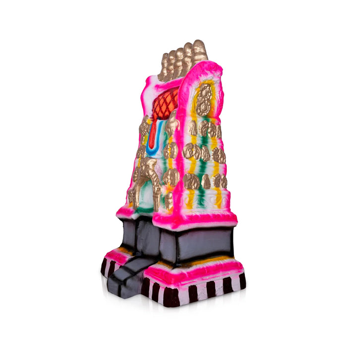 Gopuram Paper Mache Golu Bommai - 15 x 7.5 Inches | Giri Golu Doll/ Navaratri Golu Bomma/Gombe