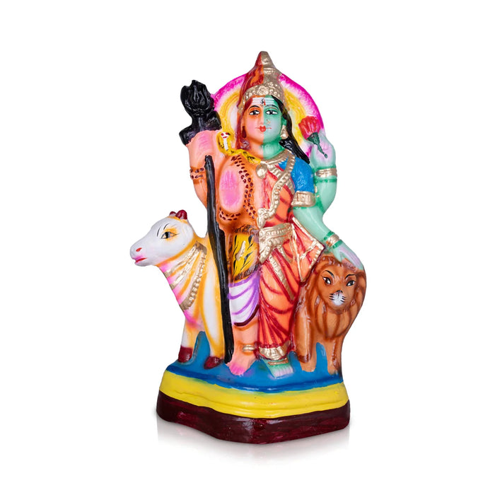 Ardhanarishvara Paper Mache Golu Bommai - 15 x 9.5 Inches | Giri Golu Doll/ Navaratri Golu Bomma/Gombe/Bommai